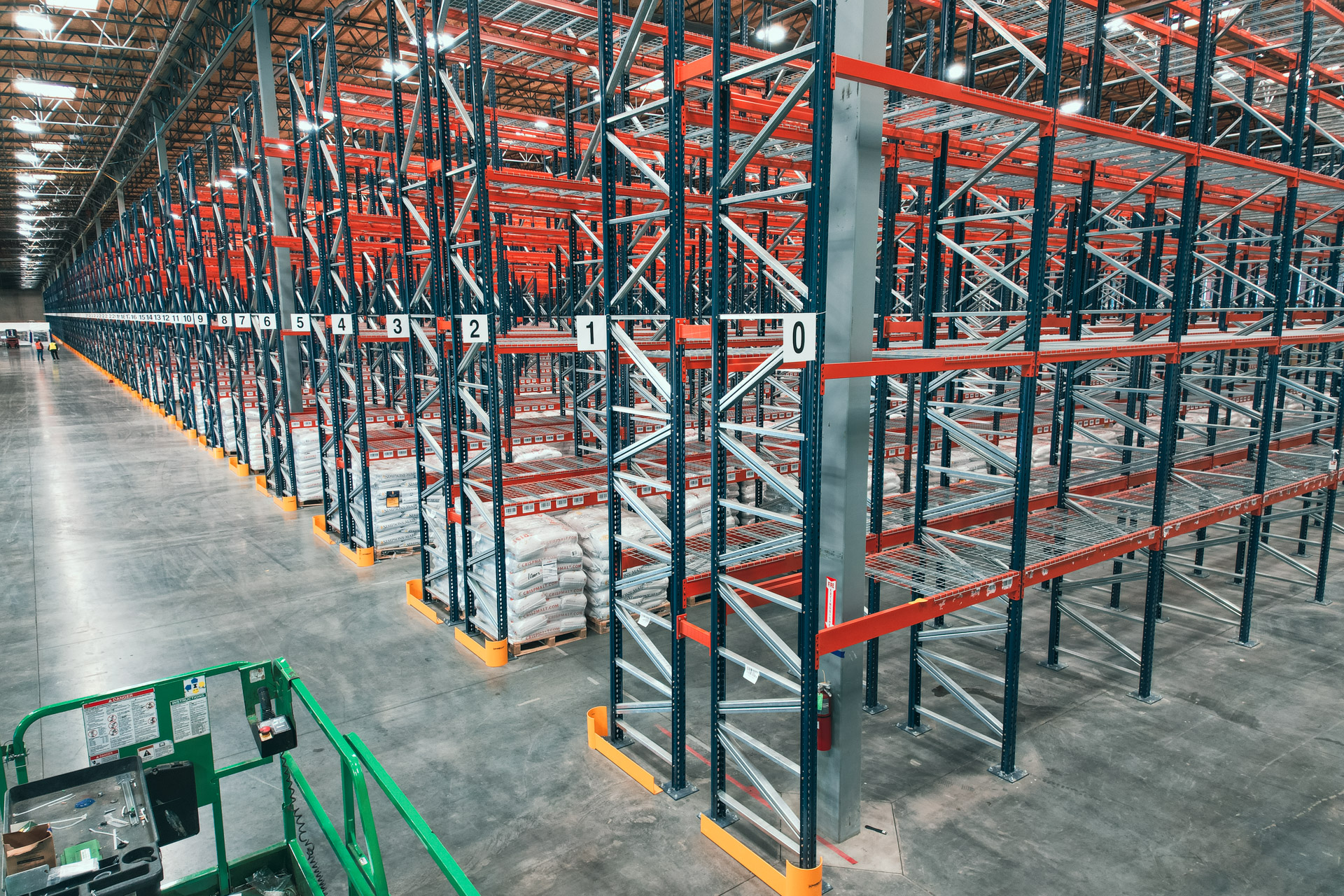 Warehouse pallet rack installation in Greater Phoenix